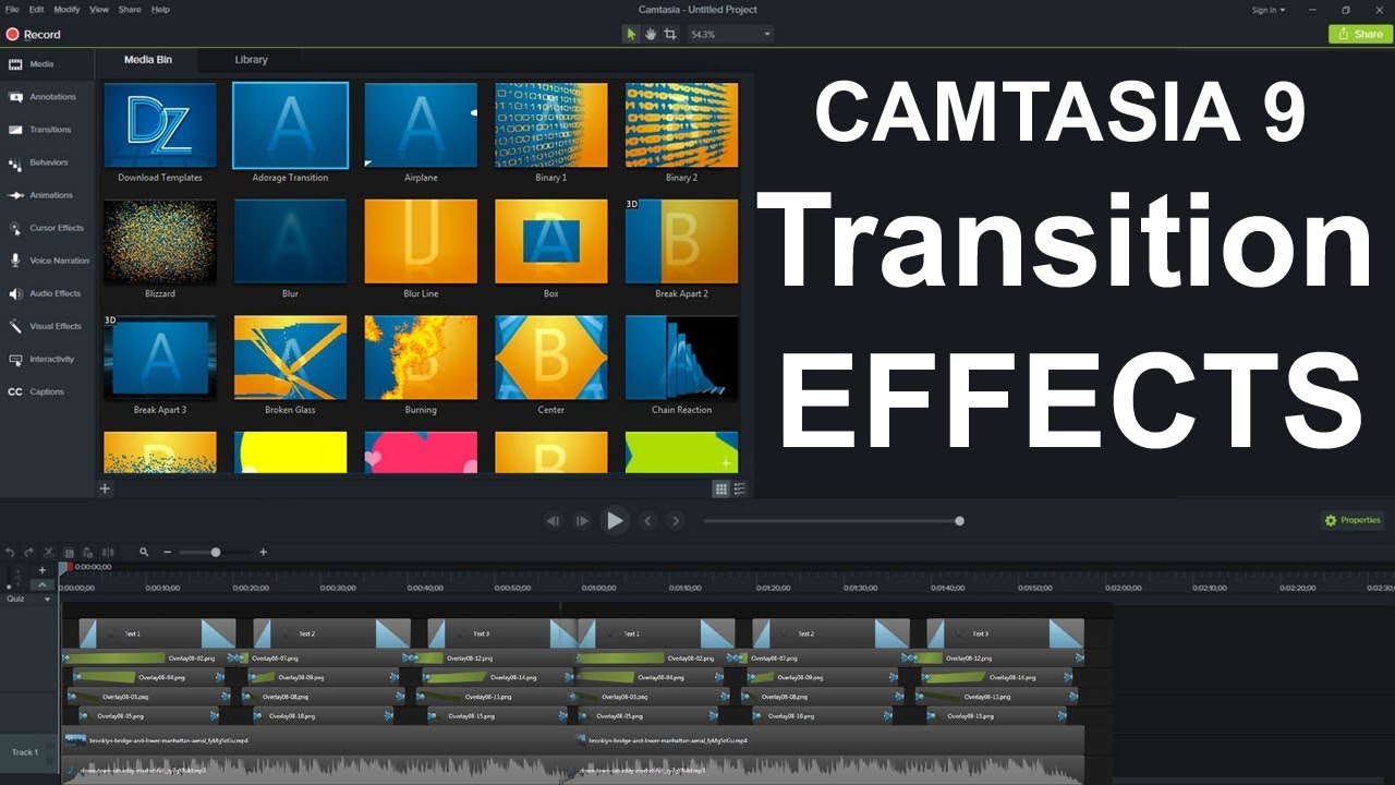 Camtasia Transitions Pack